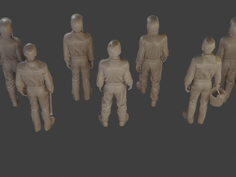 1900 Antartic Sailor ANS1 Pack 1 3D Print Model