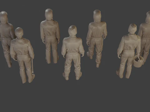 1900 Antartic Sailor ANS1 Pack 1 3D Print Model