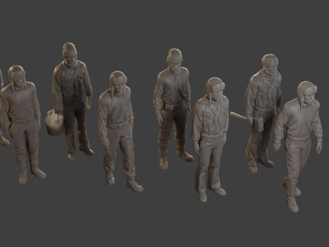 1900 Antartic Sailor ANS1 Pack 1 3D Print Model