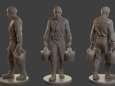 1900 Antartic Sailor ANS1 009 Modelo de Impressão 3D