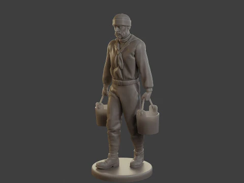 1900 Antartic Sailor ANS1 009 3D Print Model