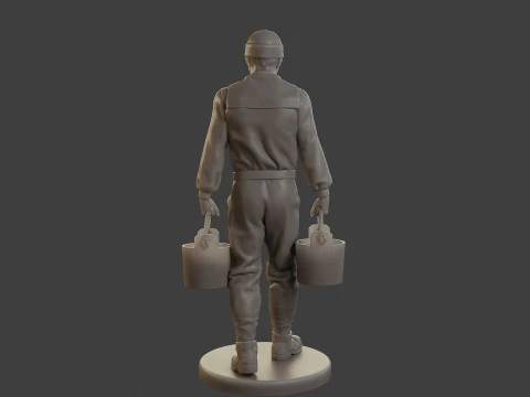 1900 Antartic Sailor ANS1 009 3D Print Model