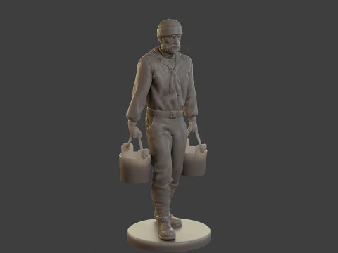 1900 Antartic Sailor ANS1 009 3D Print Model