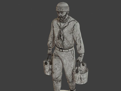 1900 Antartic Sailor ANS1 009 3D Print Model