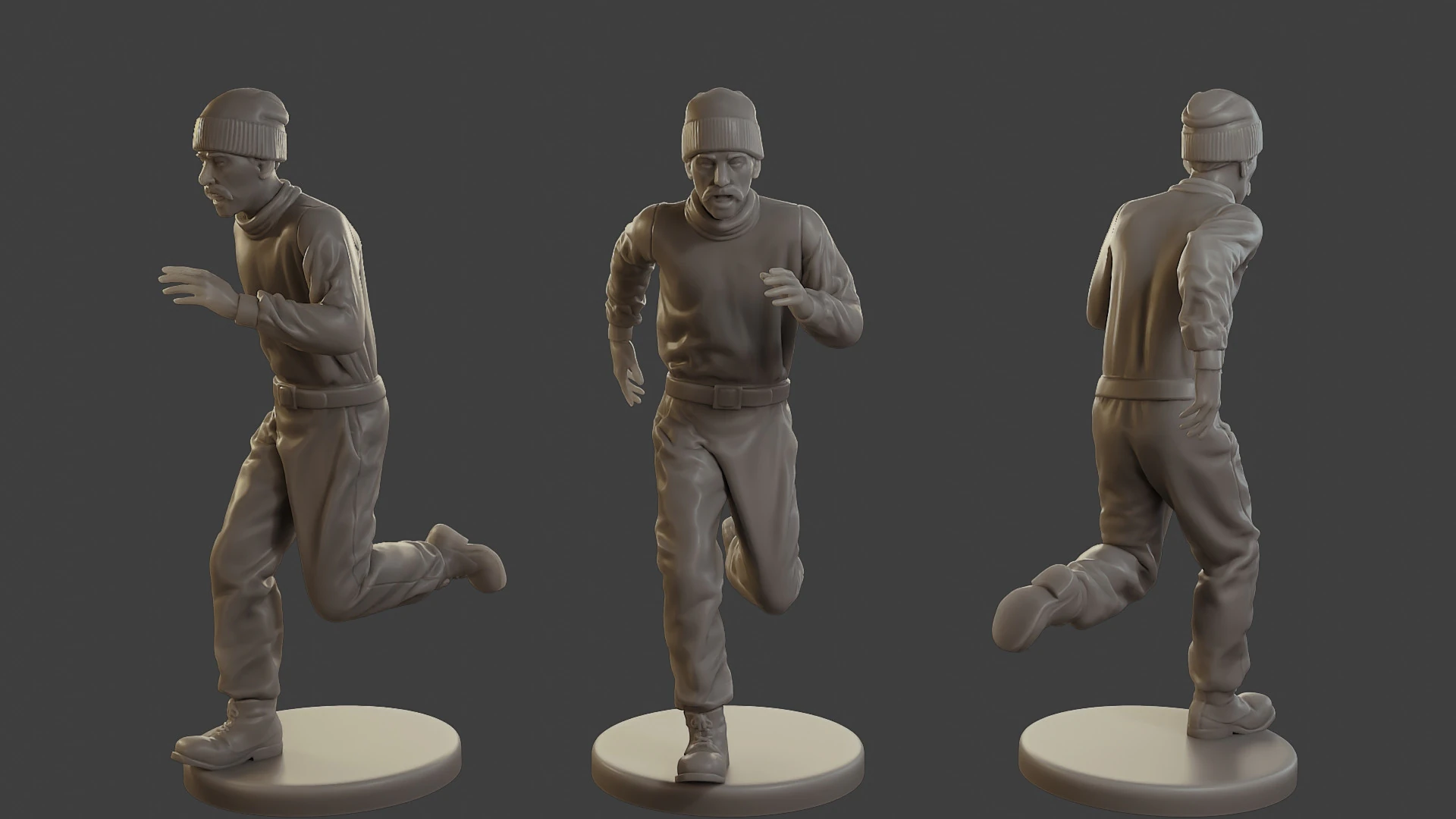 1900 Antartic Sailor ANS1 011 3D Print Model .c4d .max .obj .3ds .fbx .stl .blend 