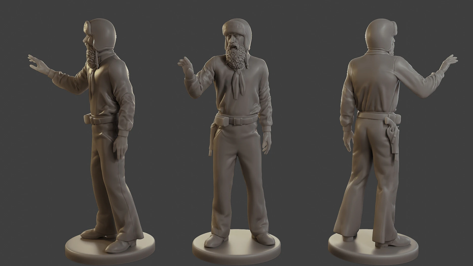 1900 Antartic Sailor ANS1 012 3D Print Model .c4d .max .obj .3ds .fbx .stl .blend 