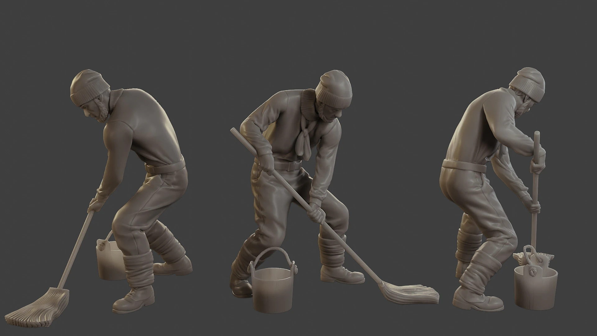 1900 Antartic Sailor ANS1 013 3D Print Model .c4d .max .obj .3ds .fbx .stl .blend 