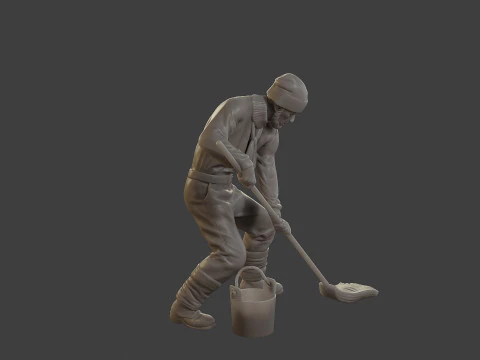 1900 Antartic Sailor ANS1 013 3D Print Model