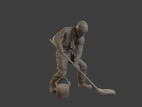 1900 Antartic Sailor ANS1 013 3D 프린트 모델