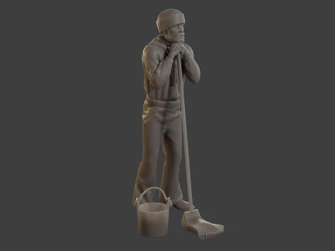1900 Antartic Sailor ANS1 014 3D Print Model