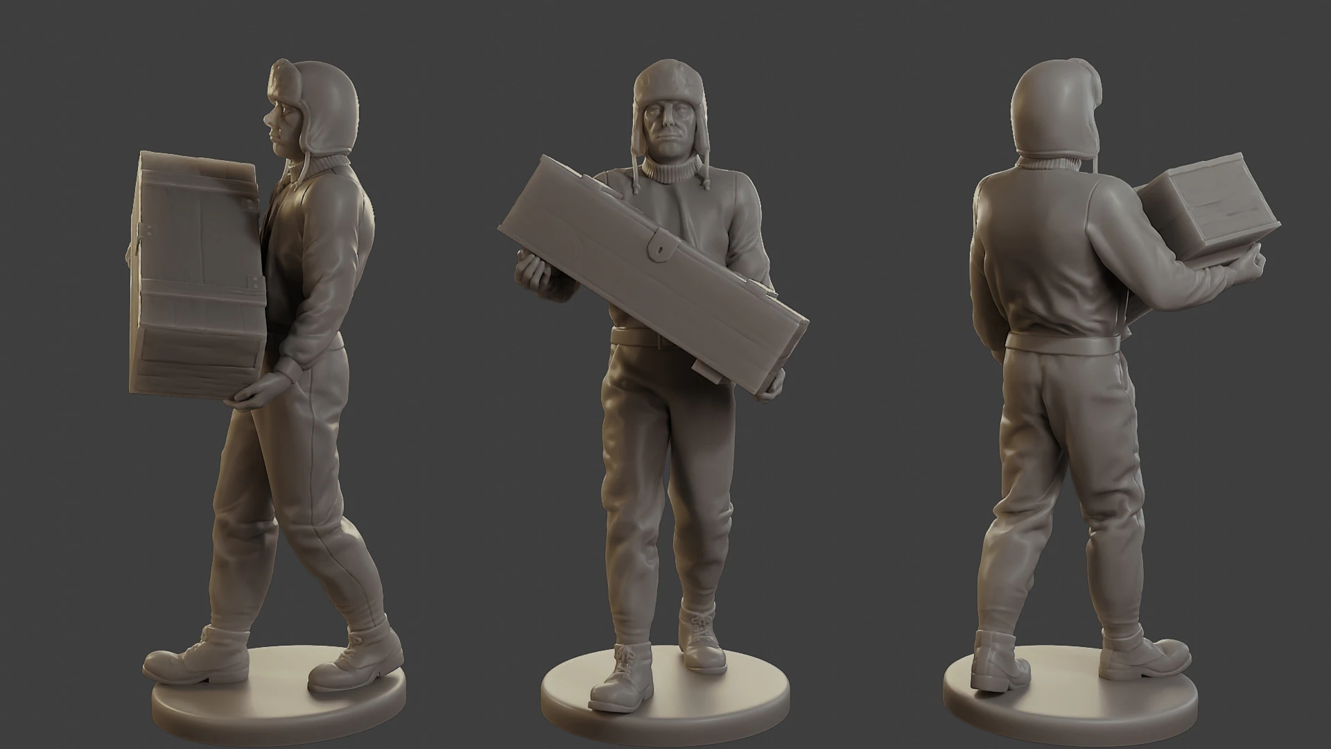 1900 Antartic Sailor ANS1 015 3D Print Model .c4d .max .obj .3ds .fbx .stl .blend 
