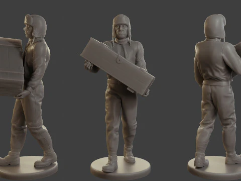 1900 Antarktika Denizcisi ANS1 015 3D Baskı Modeli