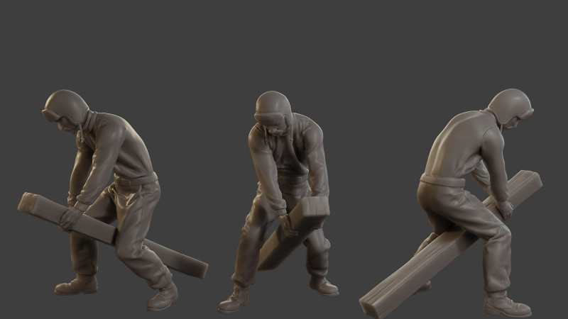 1900 Antartic Sailor ANS1 016 Modelo de Impressão 3D .c4d .max .obj .3ds .fbx .stl .blend