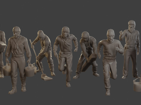 1900 Antartic Sailor ANS1 Pack 2 Modelo de Impressão 3D