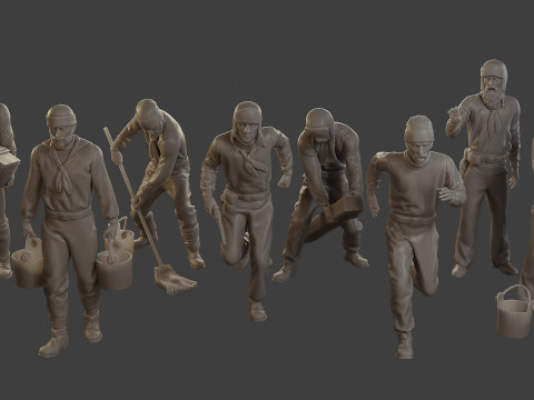 1900 Antartic Sailor ANS1 Pack 2 Modelo de Impressão 3D