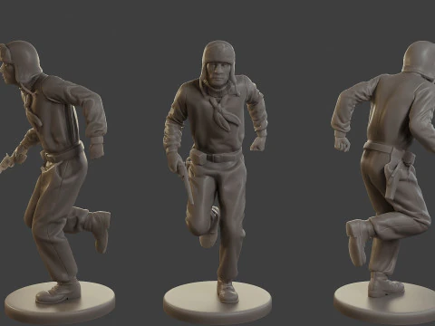 1900 Antartic Sailor ANS1 Pack 2 3D Print Model