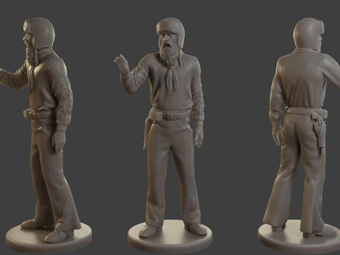 1900 Antartic Sailor ANS1 Pack 2 3D Print Model