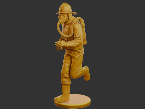 Czechoslovakian firefighter 90s 003 Modelo de impresión 3D