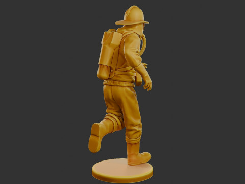 Czechoslovakian firefighter 90s 003 Modelo de impresión 3D