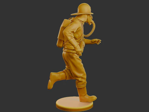 Czechoslovakian firefighter 90s 003 3D Print Model