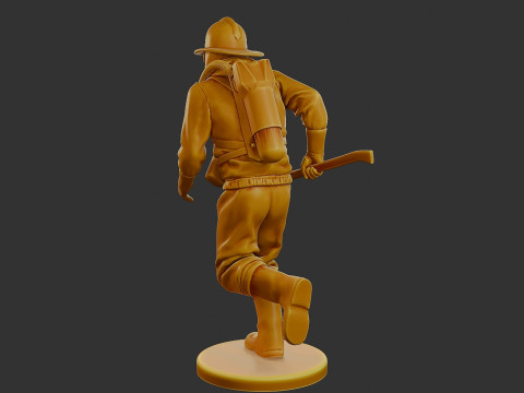 Czechoslovakian firefighter 90s 004 Modelo de Impressão 3D