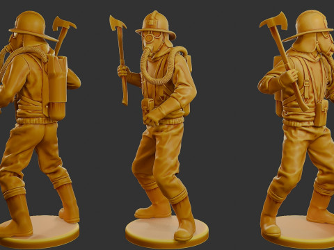 Czechoslovakian firefighter 90s 005 Modelo de Impressão 3D