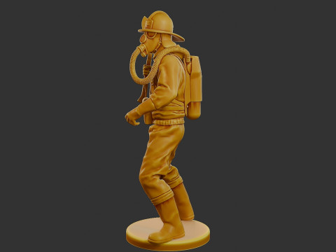 Czechoslovakian firefighter 90s 005 Modelo de Impressão 3D