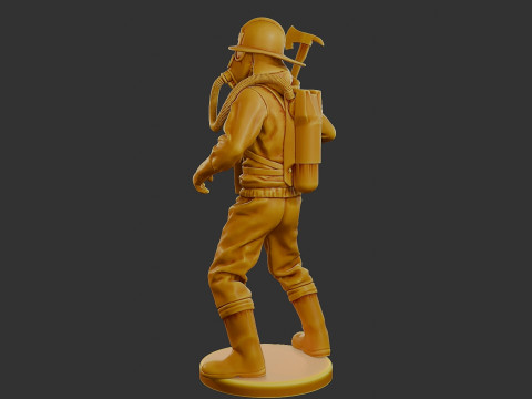 Czechoslovakian firefighter 90s 005 Modelo de Impressão 3D