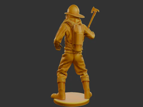 Czechoslovakian firefighter 90s 005 3D Print Model