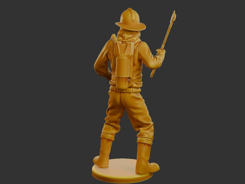 Czechoslovakian firefighter 90s 005 3D Print Model