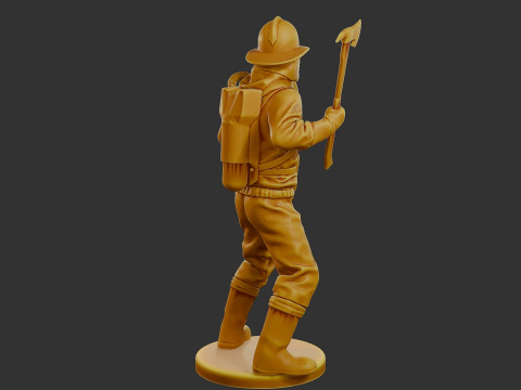 Czechoslovakian firefighter 90s 005 Modelo de Impressão 3D