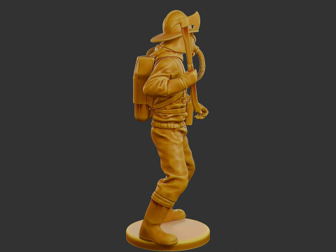Czechoslovakian firefighter 90s 005 Modelo de Impressão 3D