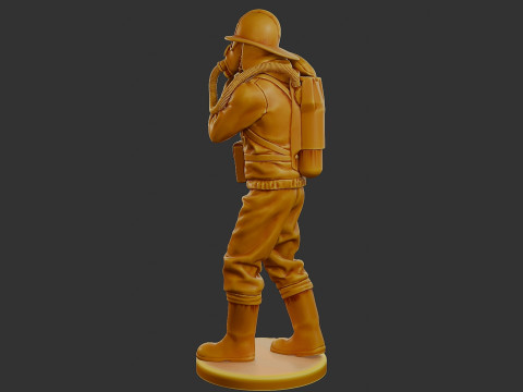 Czechoslovakian firefighter 90s 006 3D Print Model