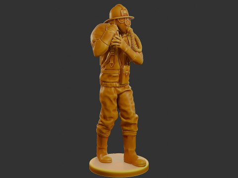 Czechoslovakian firefighter 90s 006 3D Print Model