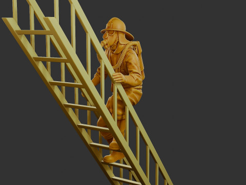 Czechoslovakian firefighter 90s 007 Modelo de impresión 3D