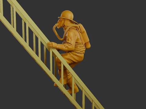 Pompiere cecoslovacco anni '90 007 Modello di stampa 3D