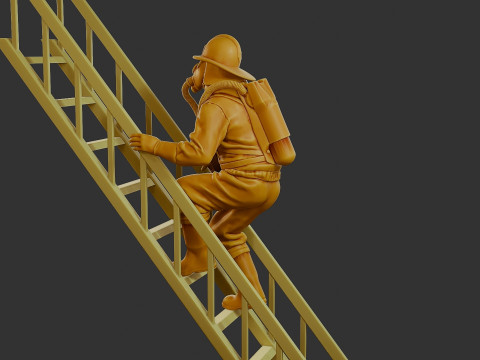 Czechoslovakian firefighter 90s 007 Modelo de impresión 3D