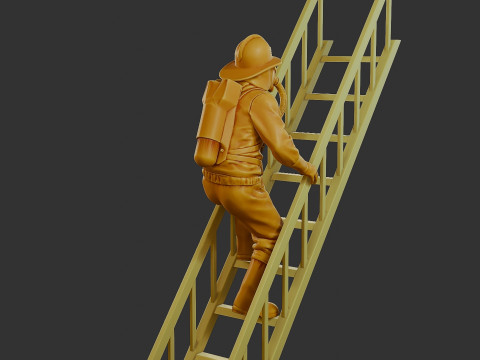 Czechoslovakian firefighter 90s 007 Modelo de impresión 3D