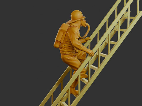 Czechoslovakian firefighter 90s 007 Modelo de impresión 3D