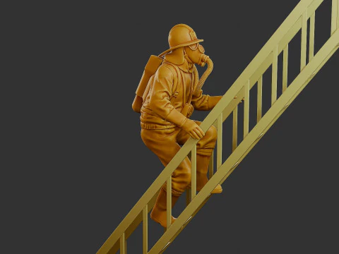 Pompiere cecoslovacco anni '90 007 Modello di stampa 3D