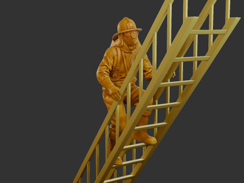 Czechoslovakian firefighter 90s 007 Modelo de impresión 3D