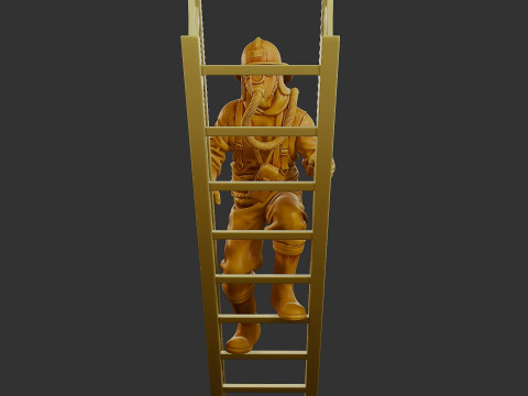Czechoslovakian firefighter 90s 007 Modelo de impresión 3D