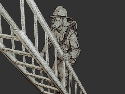 Czechoslovakian firefighter 90s 007 Modelo de impresión 3D