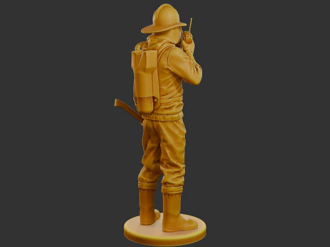 Czechoslovakian firefighter 90s 008 3D Print Model