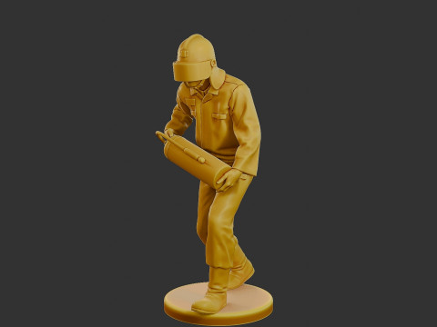 Czechoslovakian firefighter 90s 009 3D 프린트 모델