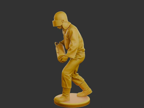 Czechoslovakian firefighter 90s 009 3D Print Model