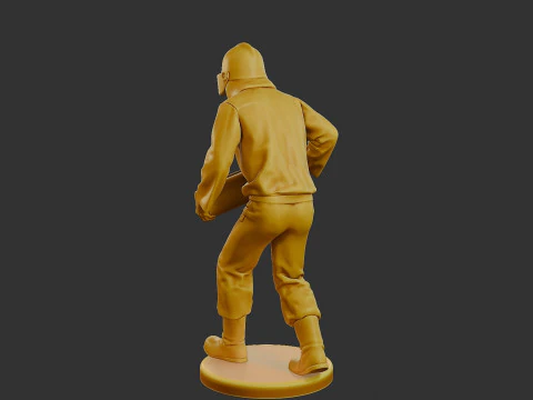 Czechoslovakian firefighter 90s 009 3D Print Model