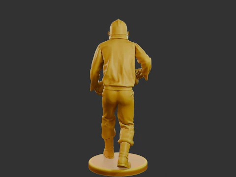 Czechoslovakian firefighter 90s 009 3D Print Model