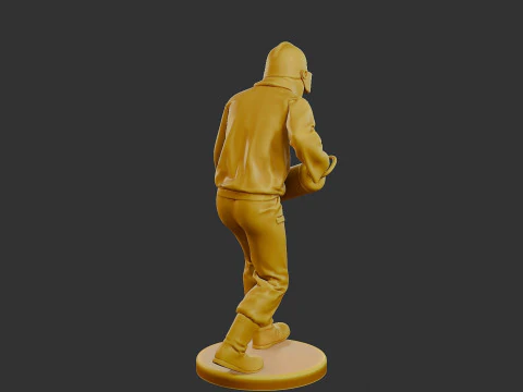 Czechoslovakian firefighter 90s 009 3D Print Model