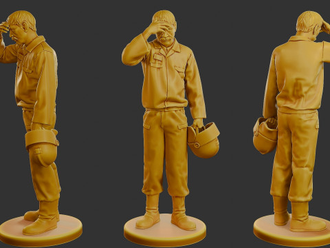 Czechoslovakian firefighter 90s 010 Modelo de Impressão 3D